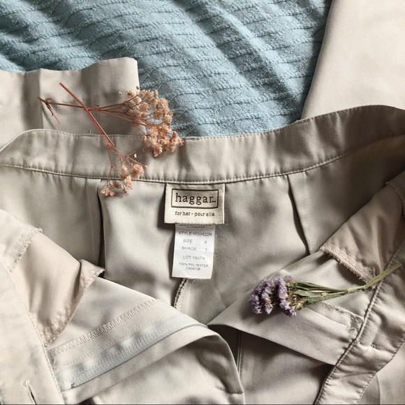 Haggar cream high waisted trousers - Picture 4 of 4